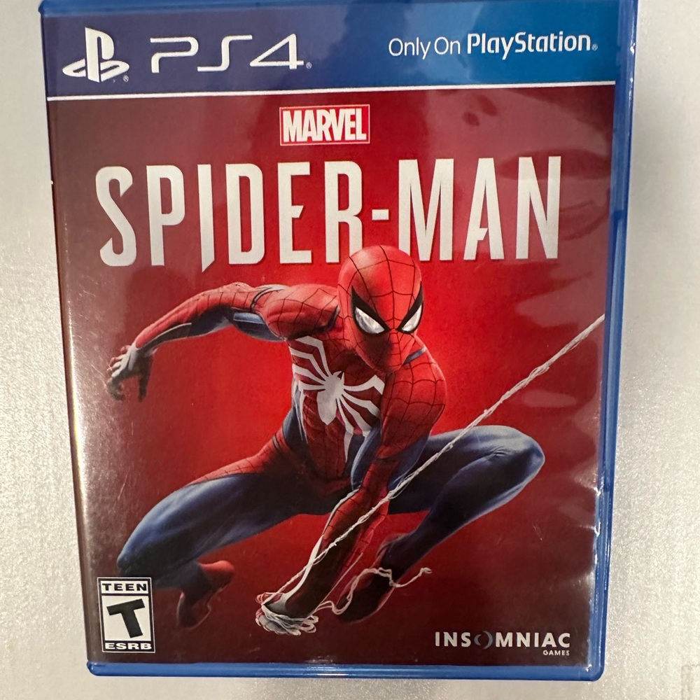 Marvel Spider-Man PS4 Game Red and Blue